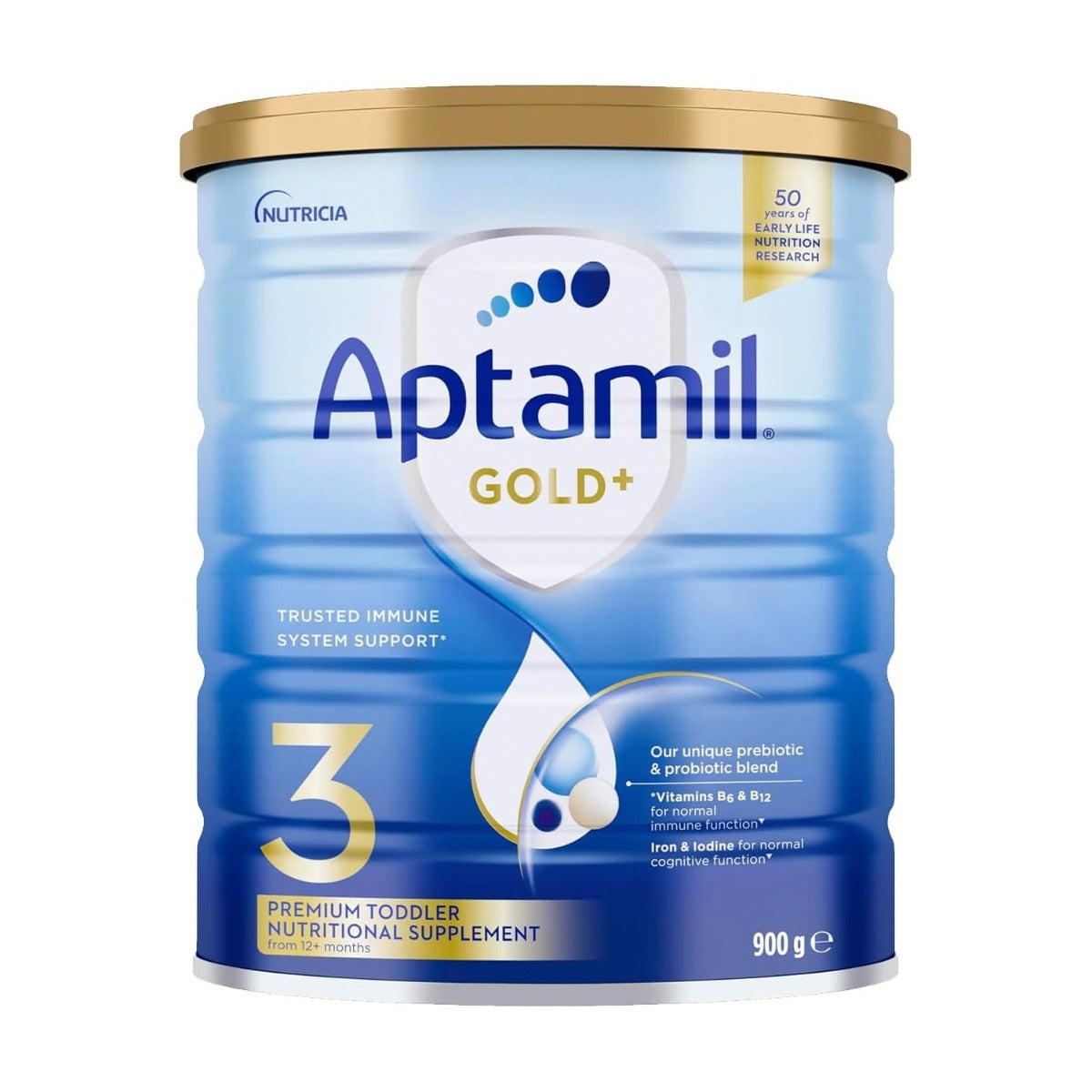 [Carton Bundle 6pk] Aptamil Gold+ 3 Toddler Milk Formula, 900g (Exp 09/26) - AU Versions