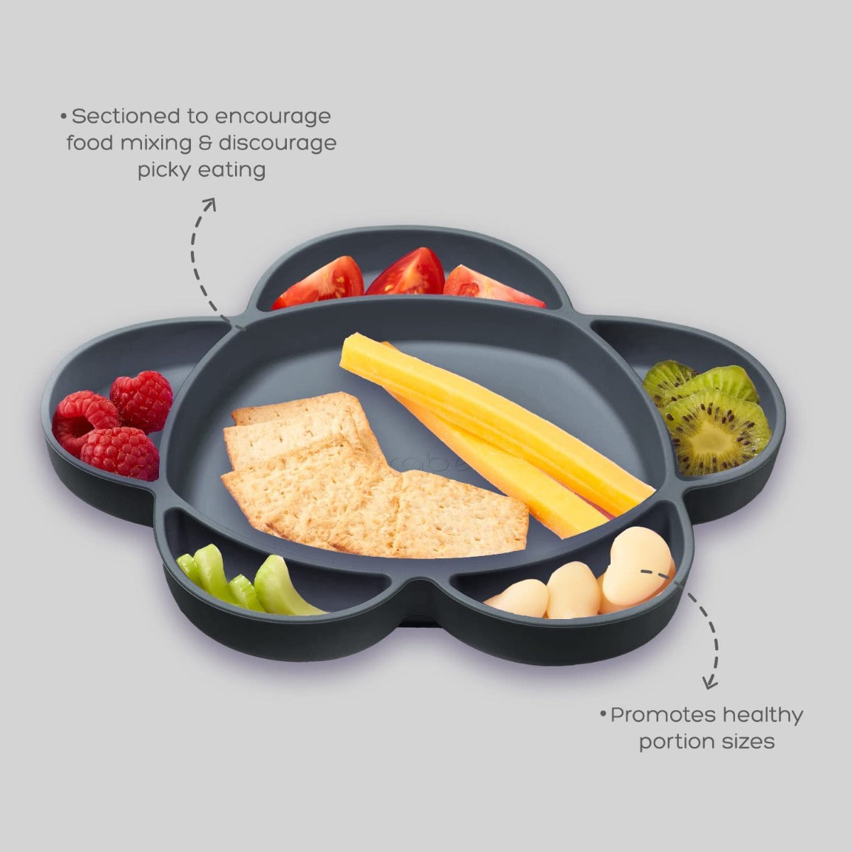 Grabease Silicone Suction Cloud Plate (5 Colors) - Pupsik Singapore