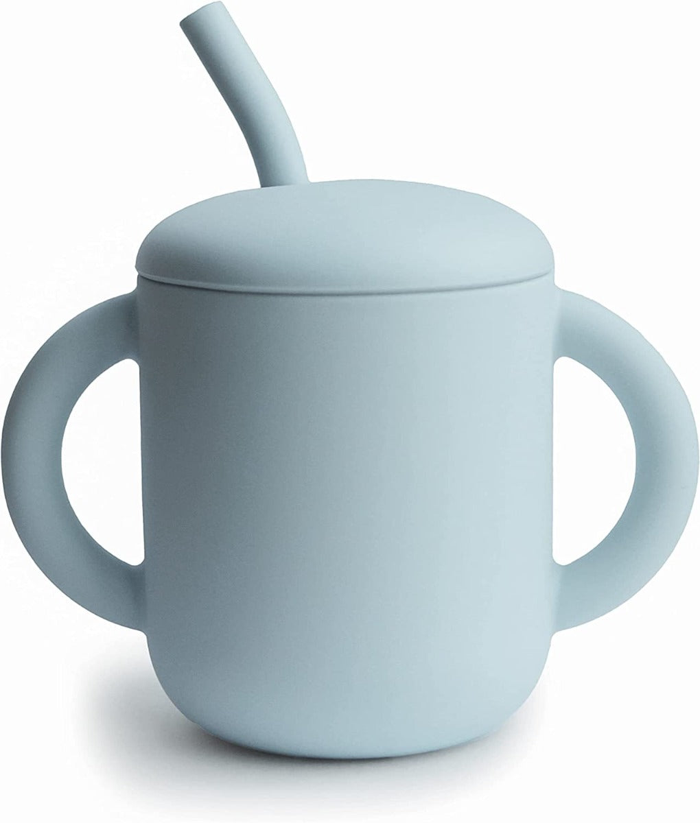 Mushie Silicone Training Cup + Straw, 175ml (9 Colors)