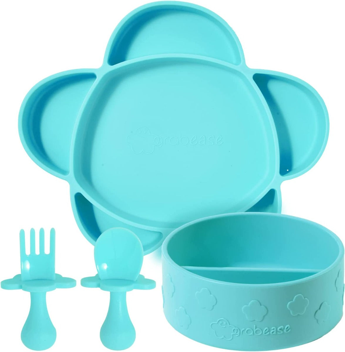 Grabease 4-Piece Self-Feeding Set (5 colors)