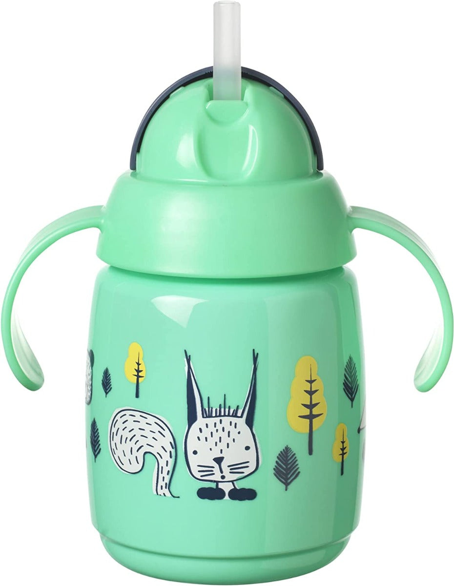 Tommee Tippee Superstar Weighted Straw Cup (300ml) - Green