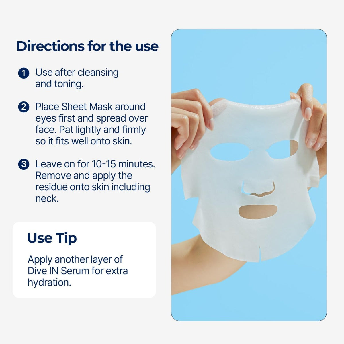 Torriden Dive In Low Molecular Hyaluronic Acid Mask, Pack of 10 (Exp 05/27)
