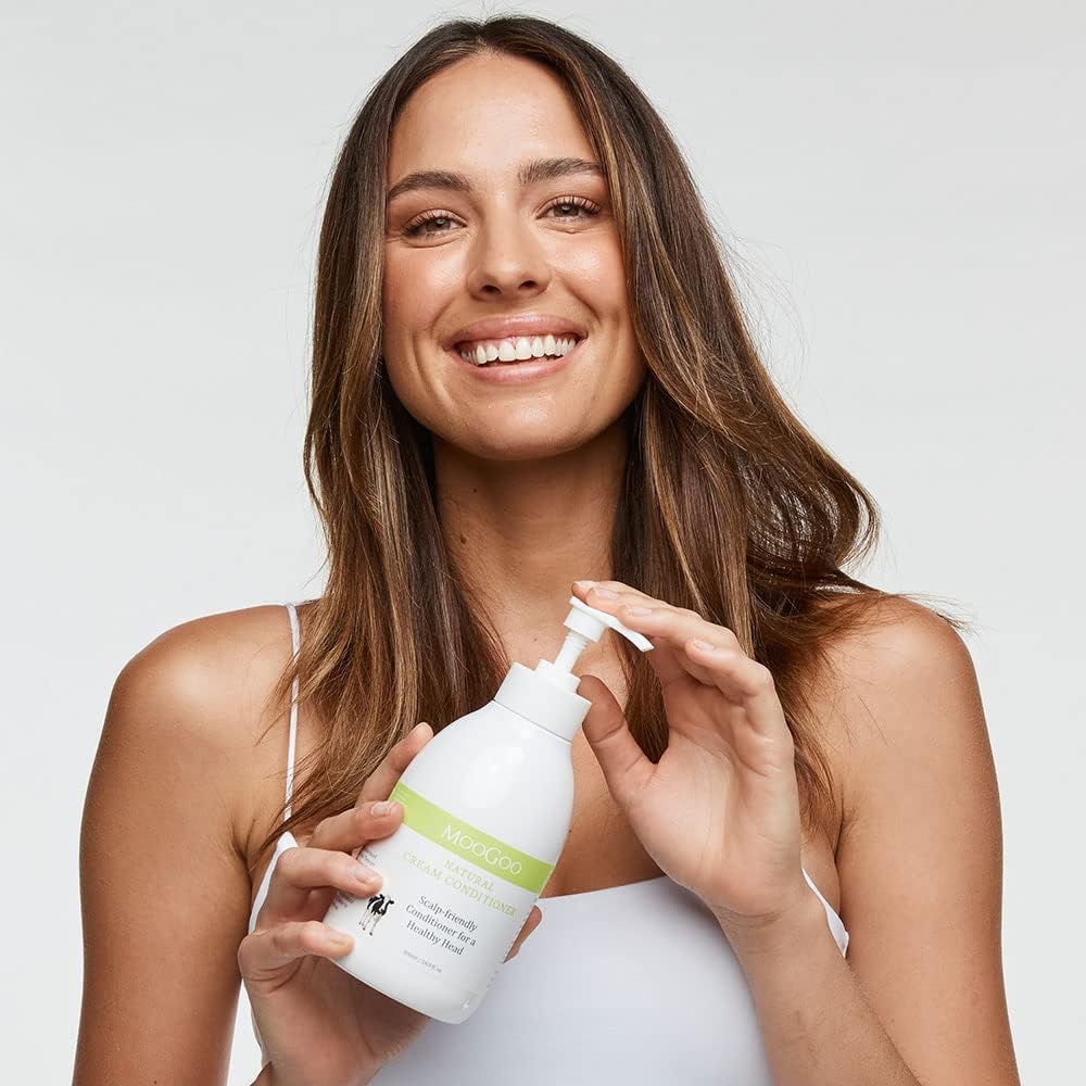 MooGoo Natural Cream Conditioner, 500ml (Exp 03/28)