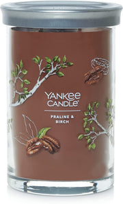 Yankee Candle Signature Large Tumbler Candle, 2-wicks (20oz) - Praline and Birch