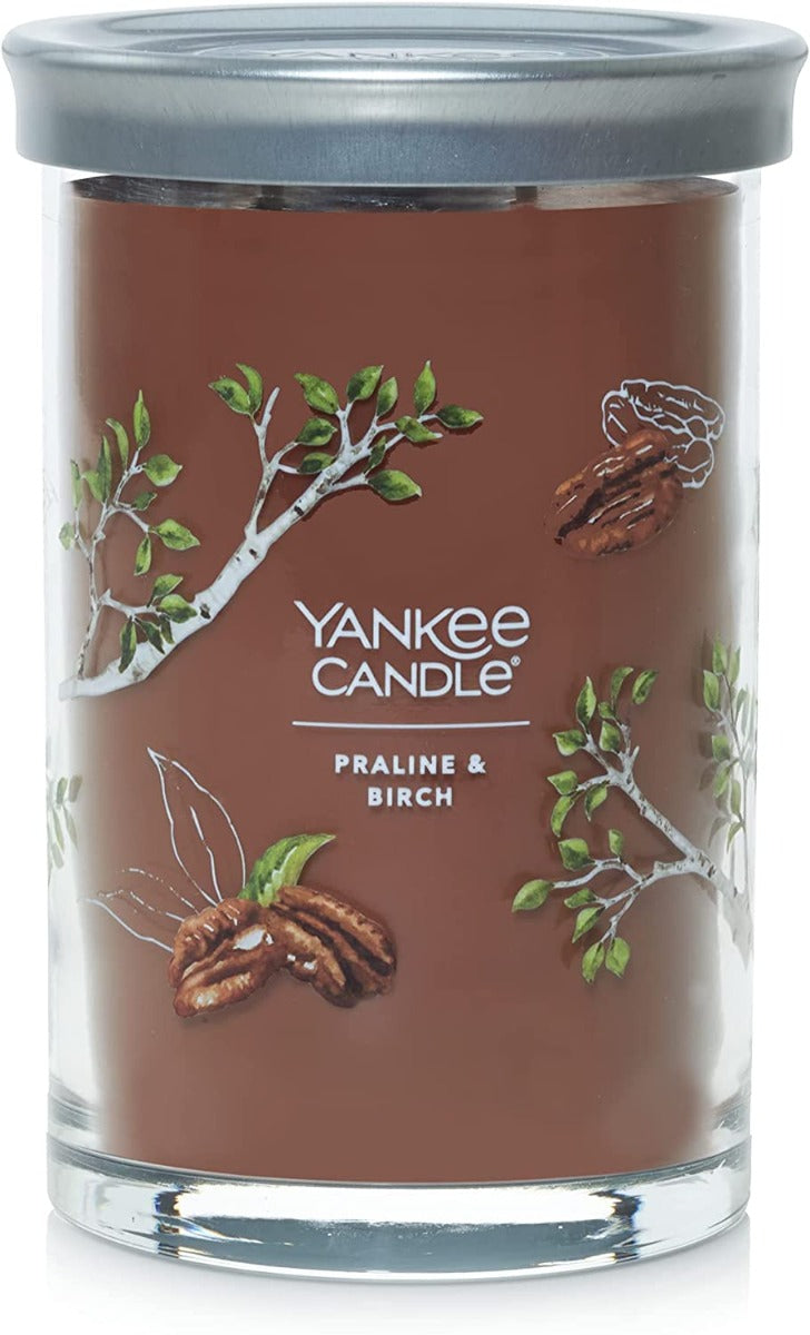 Yankee Candle Signature Large Tumbler Candle, 2-wicks (20oz) - Praline and Birch