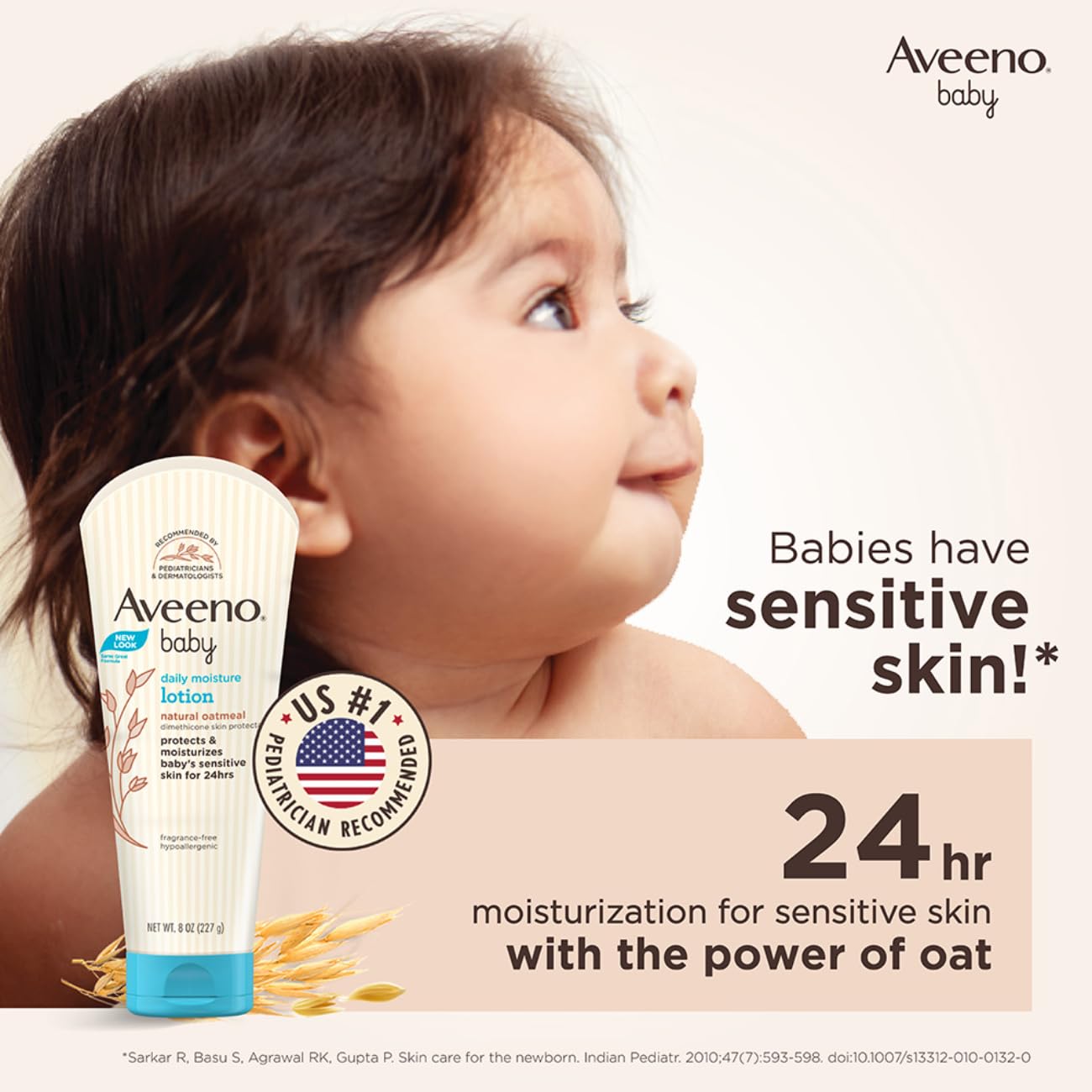 Aveeno Baby Daily Moisture Lotion, 227g (Exp 05/28)