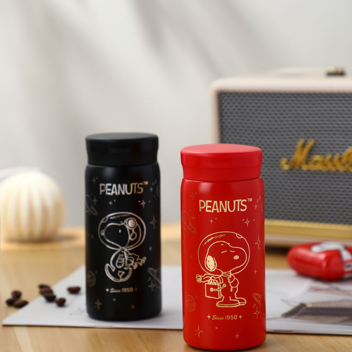 Peanuts x VIPO Snoopy Vacuum Insulated Bottle Cup, 200ml (2 Designs)