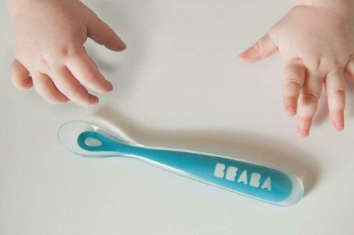 Beaba 1st Age Silicone Spoon (3 Colours) - Pupsik Singapore