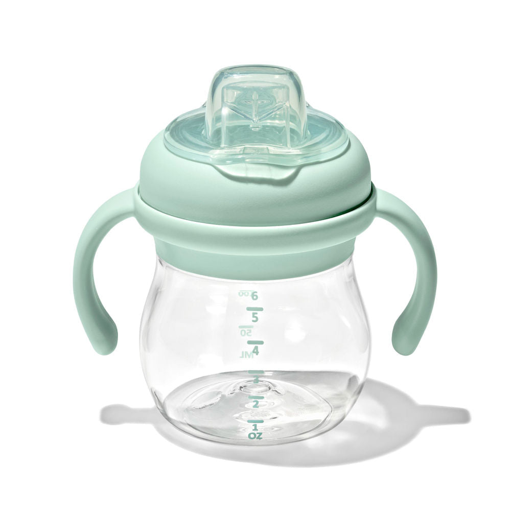 OXO Tot Grow Soft Spout Sippy Cup with Removable Handles, 6oz (5 Colours) - Pupsik Singapore