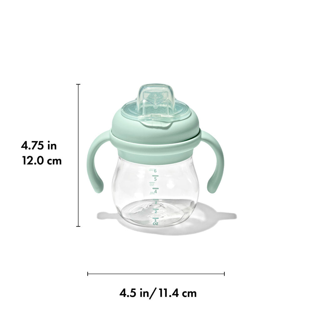 OXO Tot Grow Soft Spout Sippy Cup with Removable Handles, 6oz (5 Colours) - Pupsik Singapore