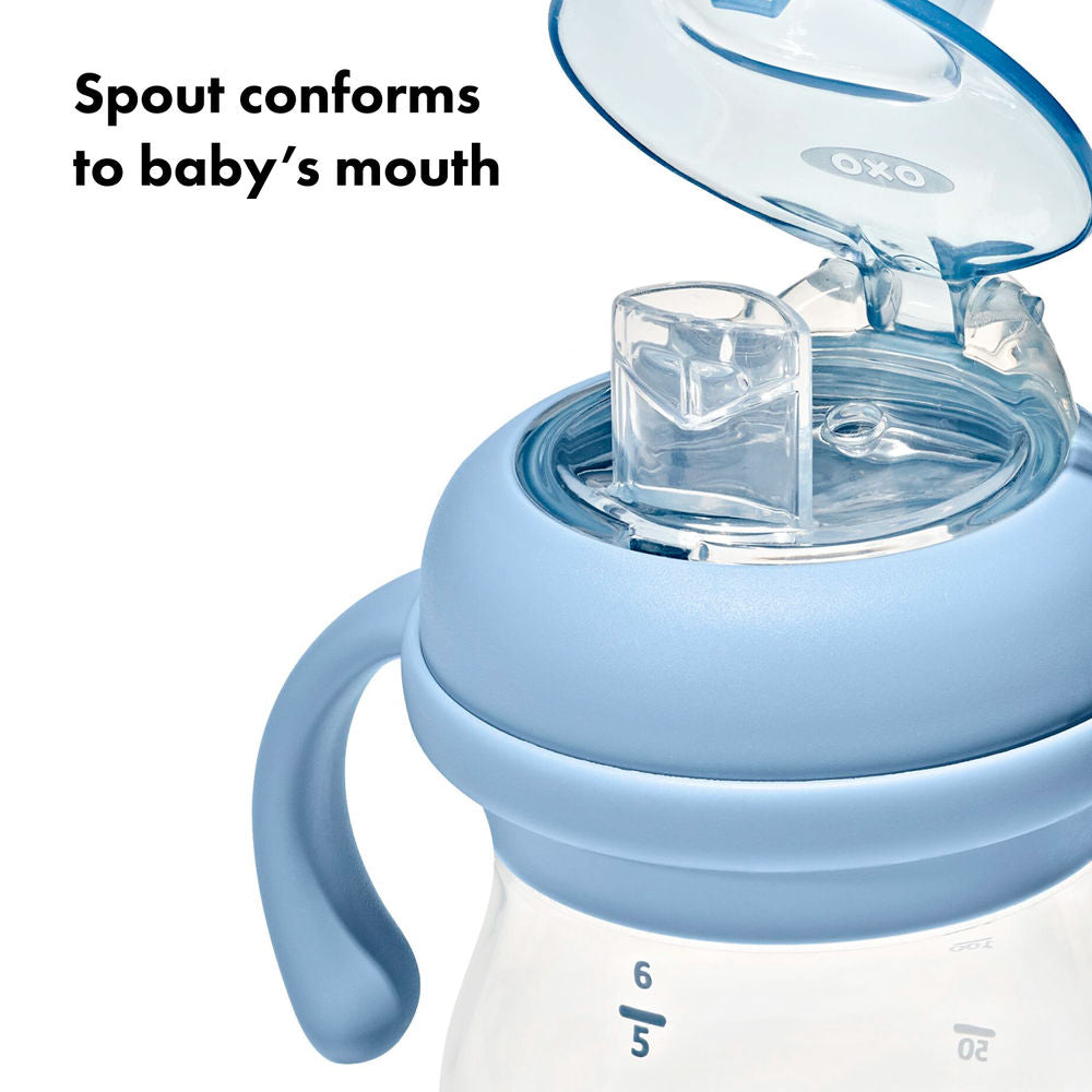 OXO Tot Grow Soft Spout Sippy Cup with Removable Handles, 6oz (5 Colours) - Pupsik Singapore