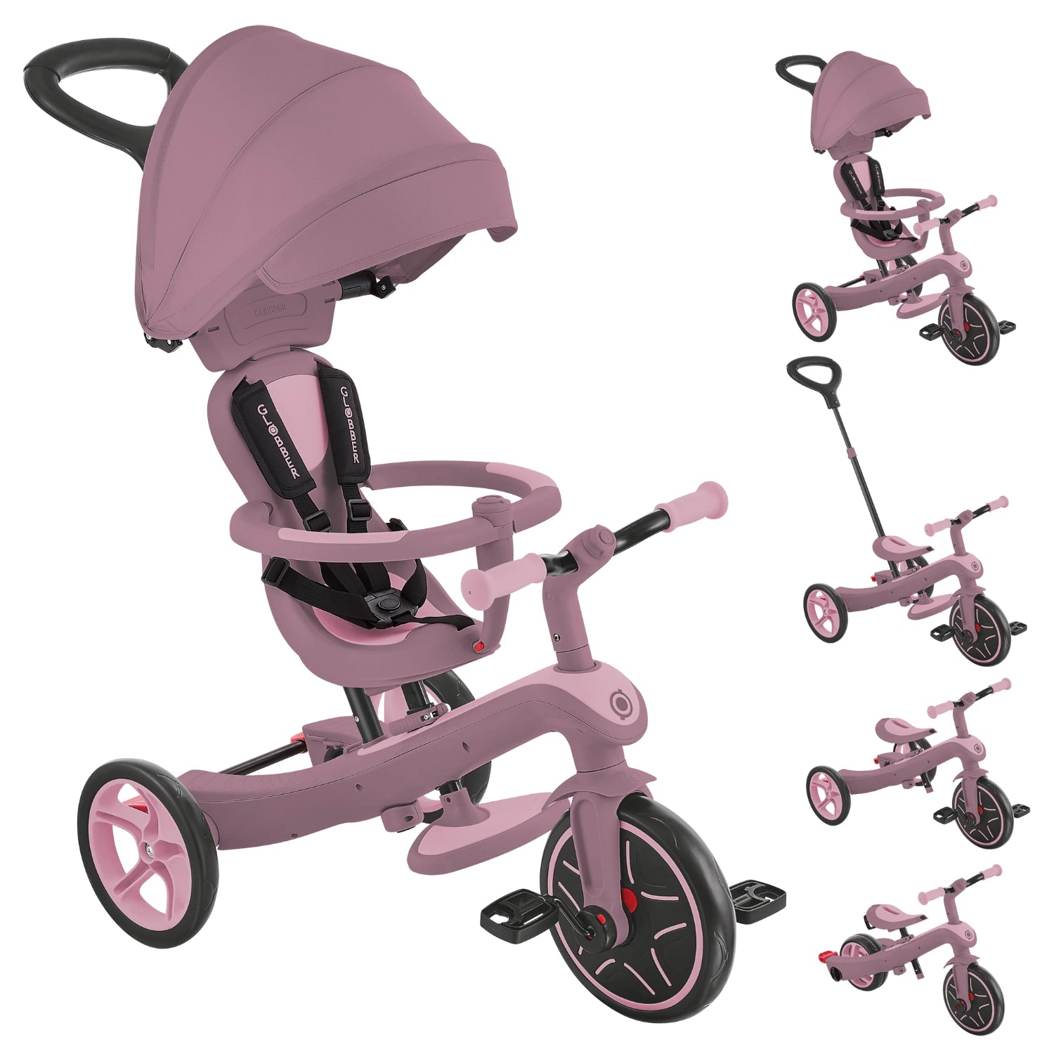 Globber Explorer Trike 4-in-1 (8 Colours) | 10M-5Y - Pupsik Singapore