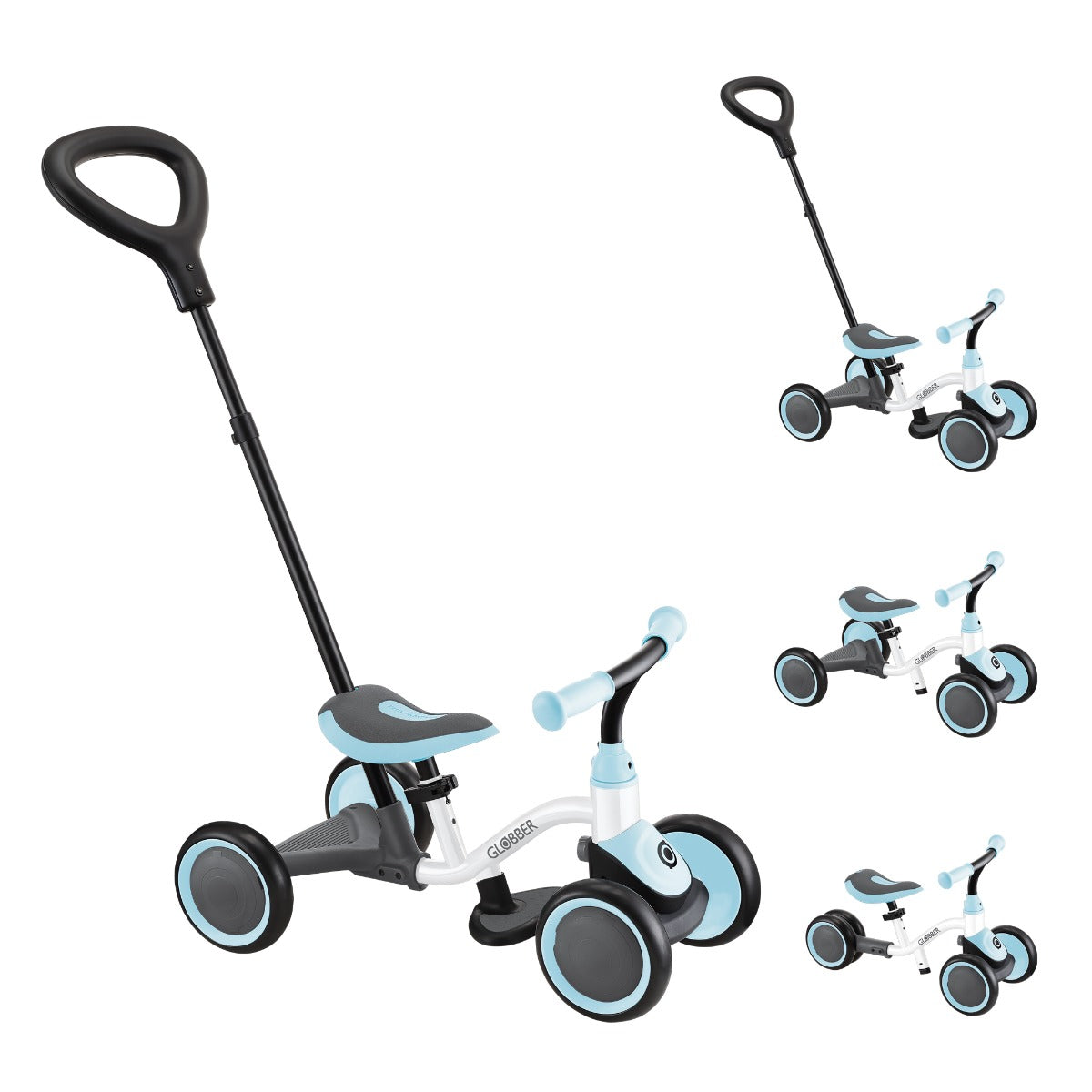 Globber Learning Bike 3-in-1 Balance Bike (3 Colours) - Pupsik Singapore