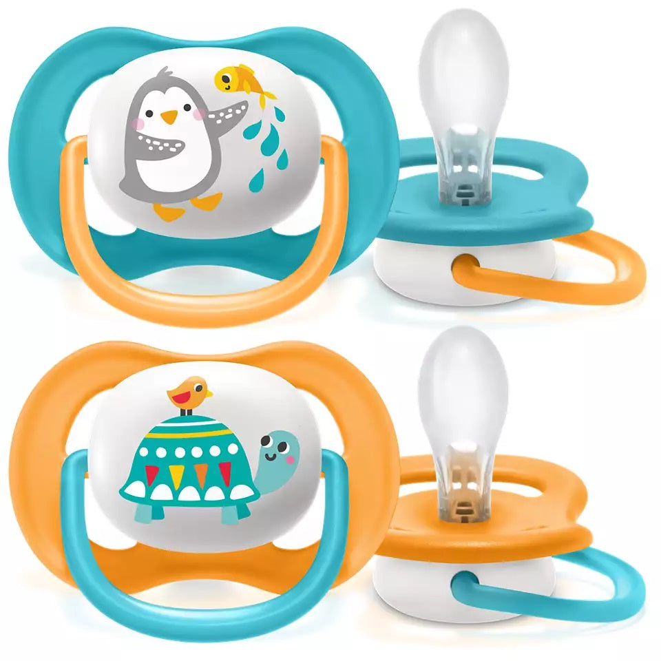 Philips Avent Ultra Air Pacifier, 2pk - 6-18M (14 Designs) - Pupsik Singapore