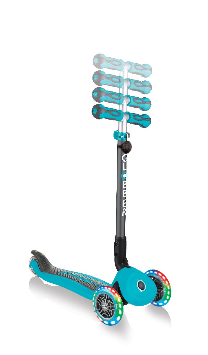 Globber GO•UP Deluxe Convertible Foldable Scooter (LED wheels) - 5 Colours - Pupsik Singapore