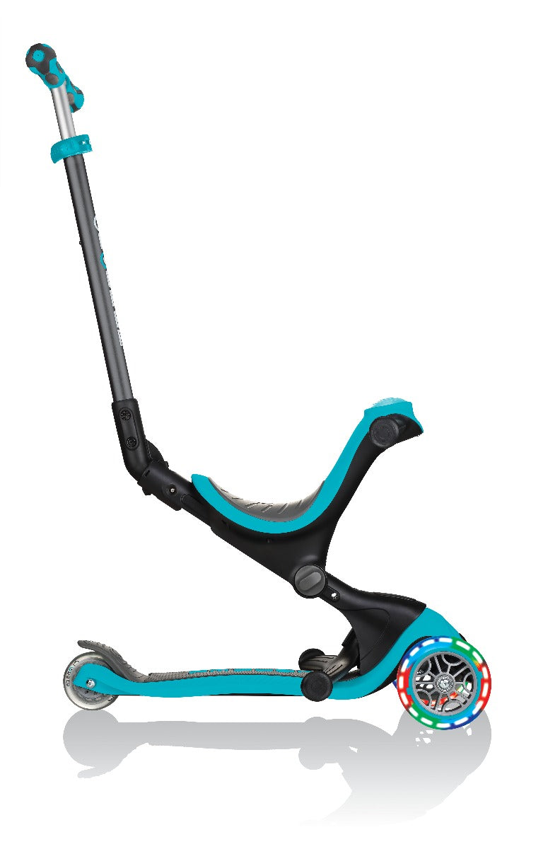 Globber GO•UP Deluxe Convertible Foldable Scooter (LED wheels) - 5 Colours - Pupsik Singapore