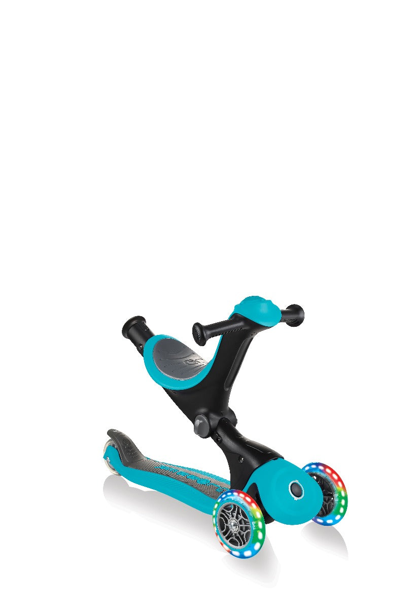 Globber GO•UP Deluxe Convertible Foldable Scooter (LED wheels) - 5 Colours - Pupsik Singapore