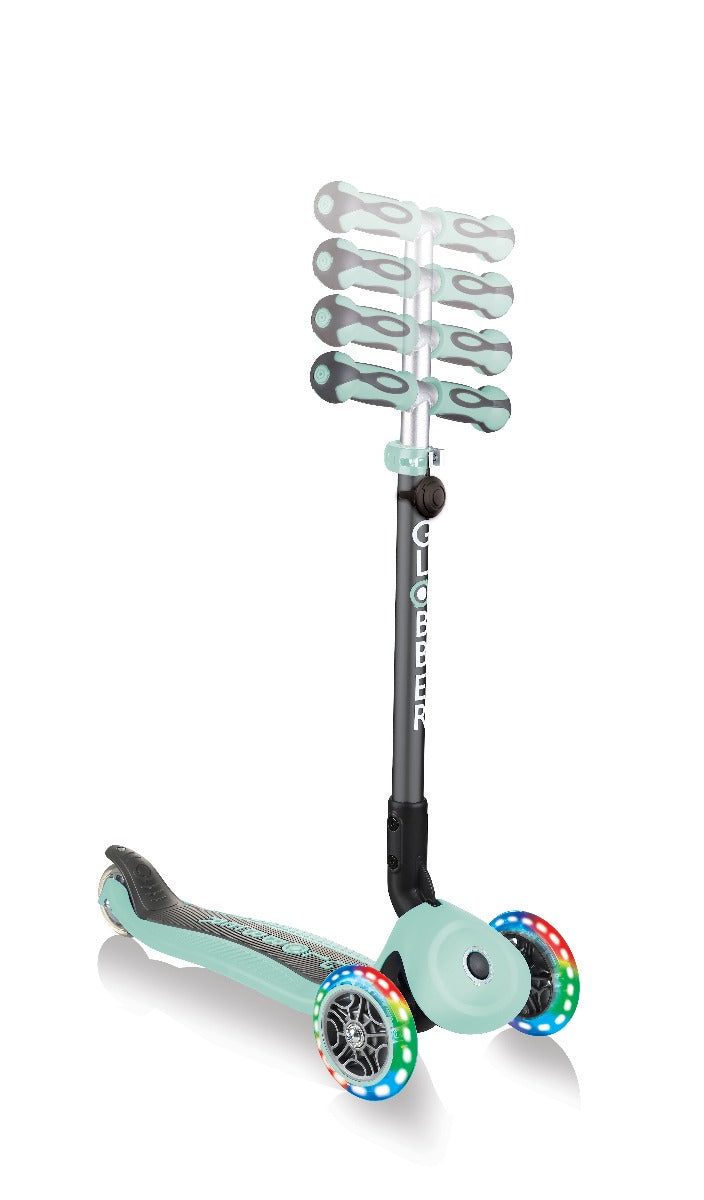Globber GO•UP Deluxe Convertible Foldable Scooter (LED wheels) - 5 Colours - Pupsik Singapore