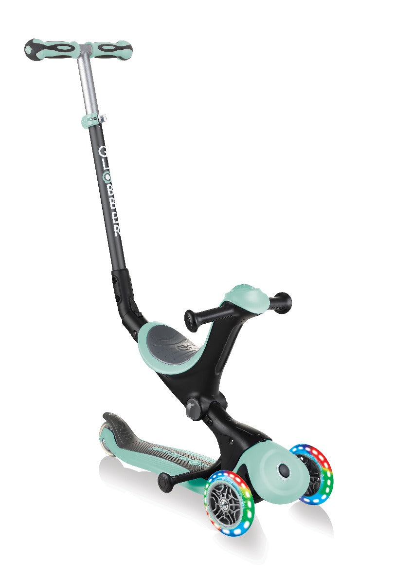 Globber GO•UP Deluxe Convertible Foldable Scooter (LED wheels) - 5 Colours