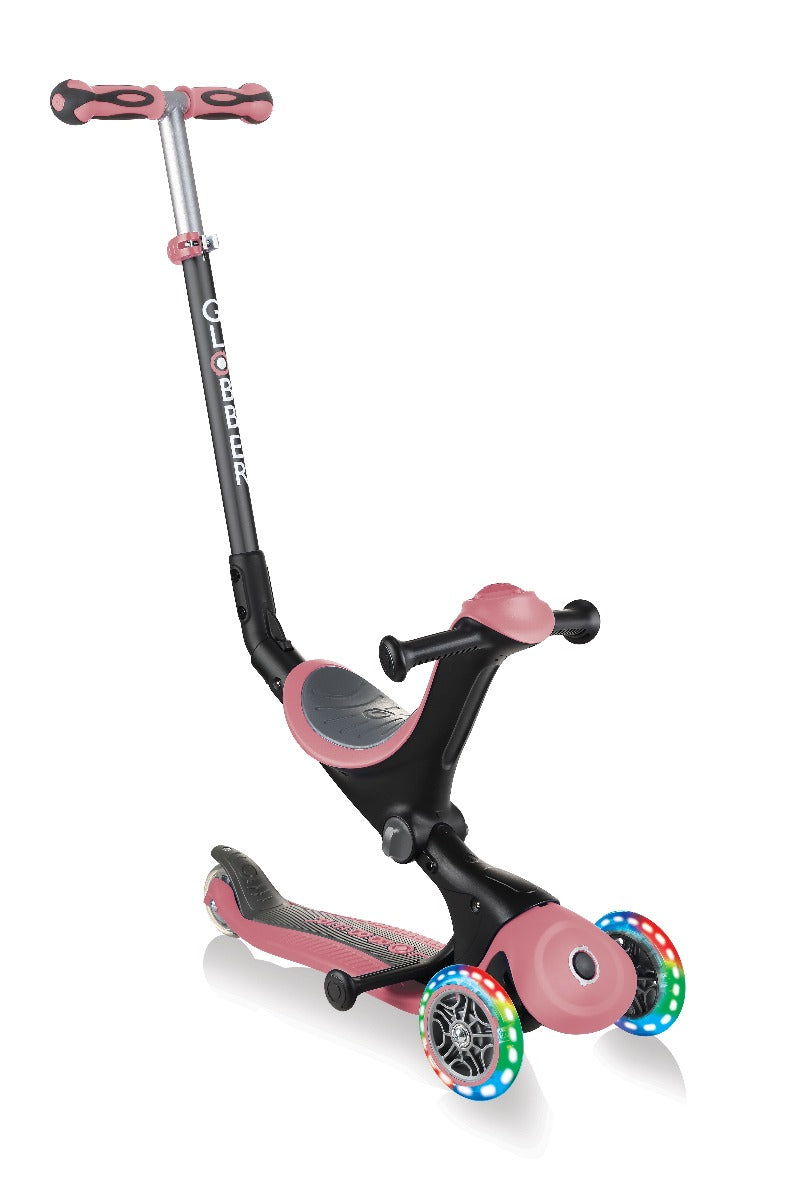 Globber GO•UP Deluxe Convertible Foldable Scooter (LED wheels) - 5 Colours - Pupsik Singapore