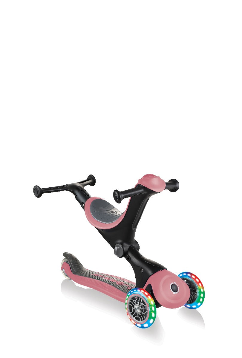 Globber GO•UP Deluxe Convertible Foldable Scooter (LED wheels) - 5 Colours - Pupsik Singapore