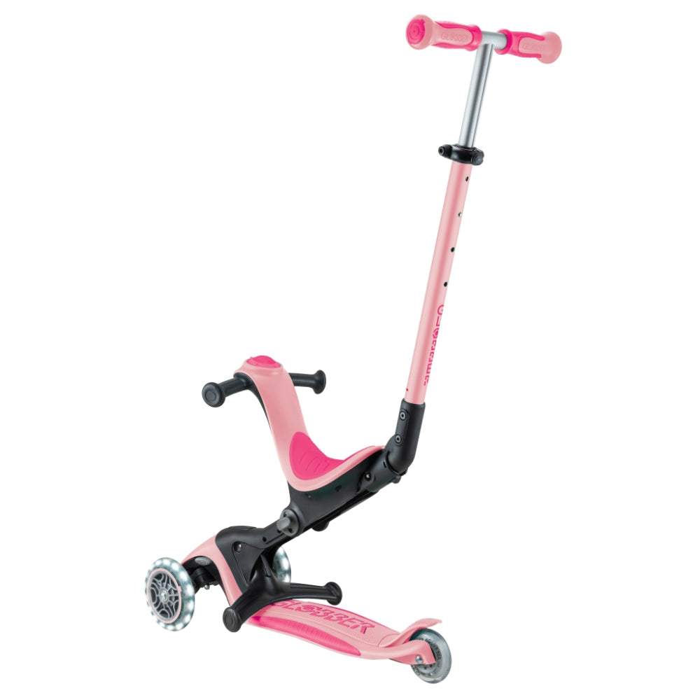 Globber GO•UP Deluxe Convertible Foldable Scooter (LED wheels) - 5 Colours