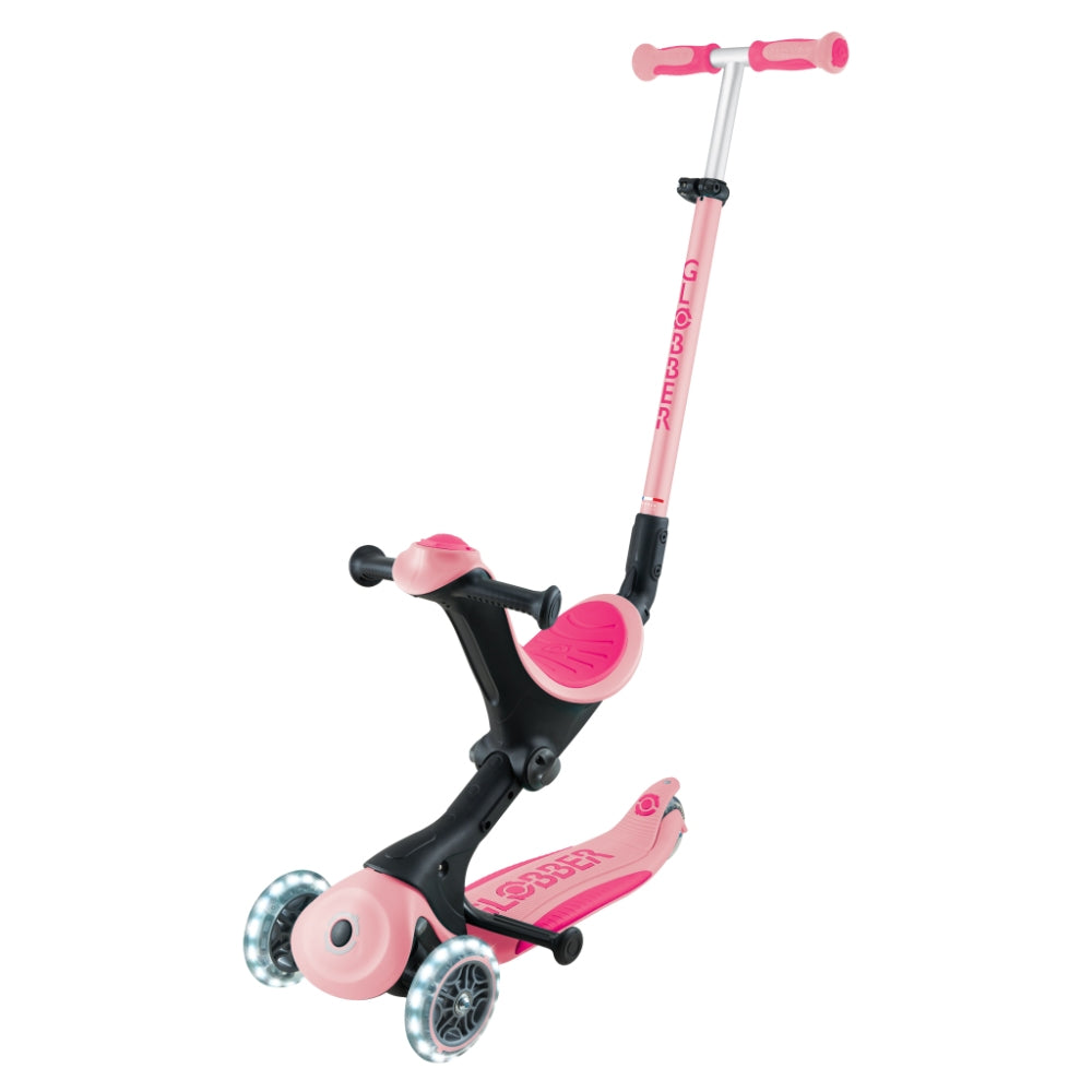 Globber GO•UP Deluxe Convertible Foldable Scooter (LED wheels) - 5 Colours