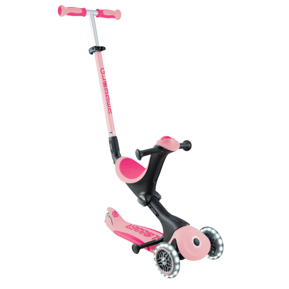 Globber GO•UP Deluxe Convertible Foldable Scooter (LED wheels) - 5 Colours