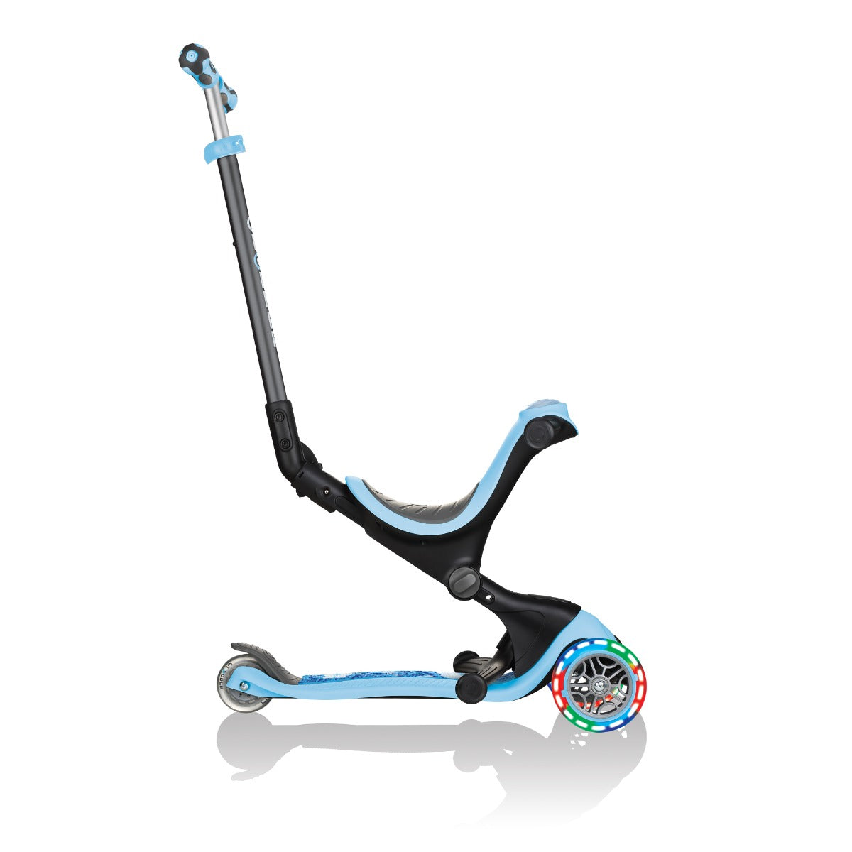 Globber GO•UP Deluxe Fantasy Lights Convertible Foldable Scooter (LED Wheels) - 3 Designs - Pupsik Singapore