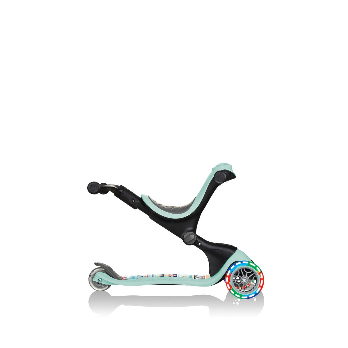 Globber GO•UP Deluxe Fantasy Lights Convertible Foldable Scooter (LED Wheels) - 3 Designs - Pupsik Singapore