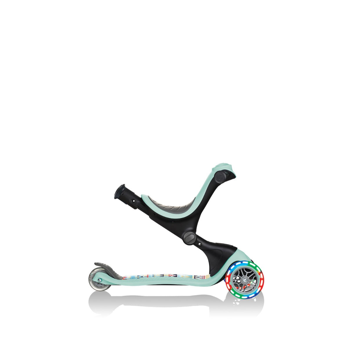 Globber GO•UP Deluxe Fantasy Lights Convertible Foldable Scooter (LED Wheels) - 3 Designs - Pupsik Singapore