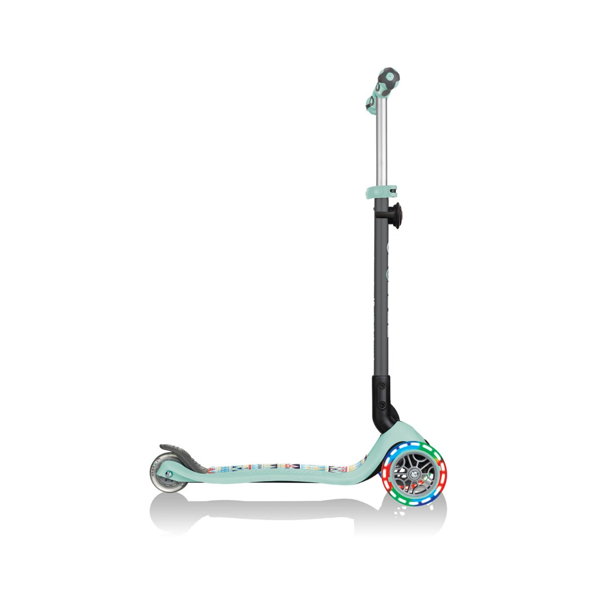 Globber GO•UP Deluxe Fantasy Lights Convertible Foldable Scooter (LED Wheels) - 3 Designs - Pupsik Singapore