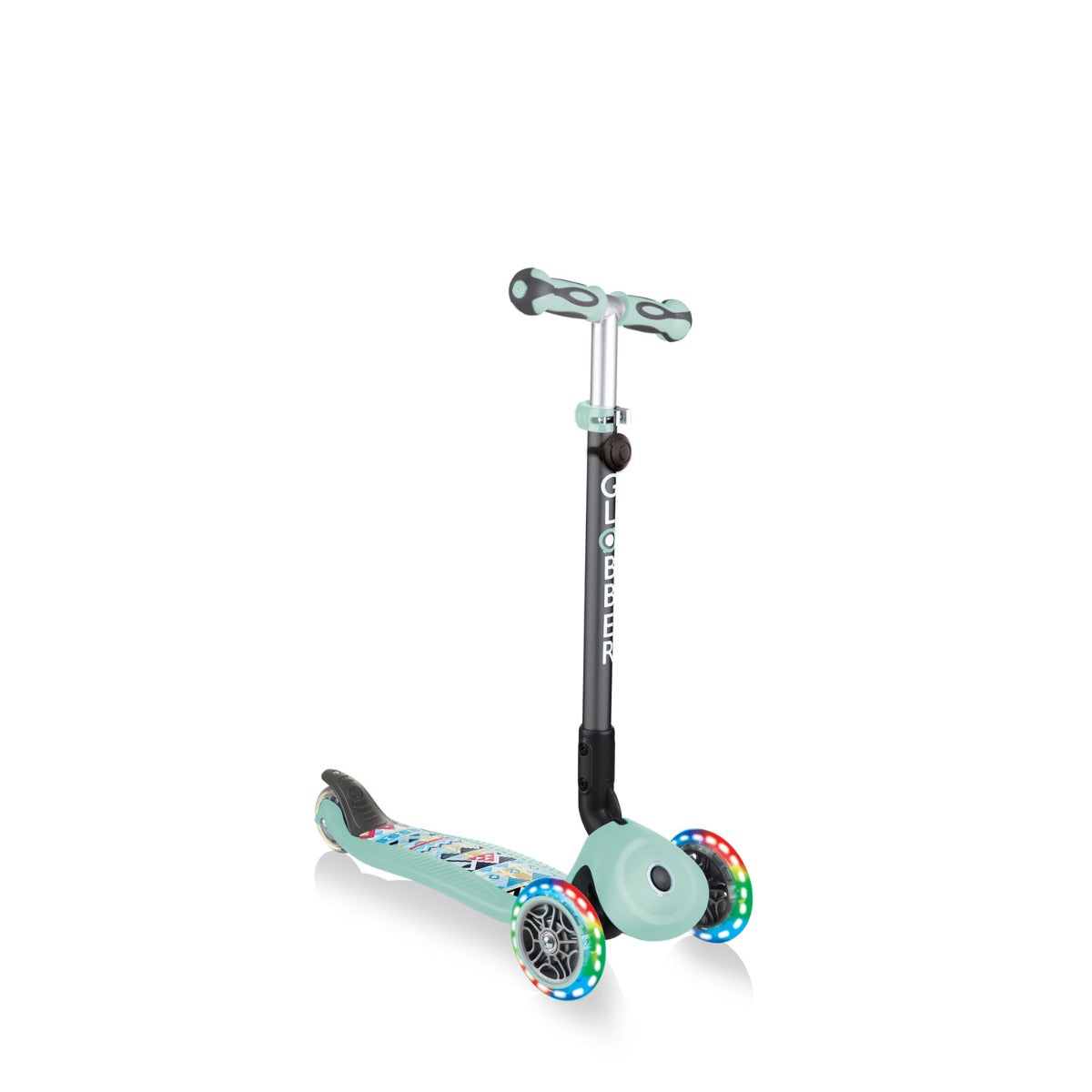 Globber GO•UP Deluxe Fantasy Lights Convertible Foldable Scooter (LED Wheels) - 3 Designs - Pupsik Singapore