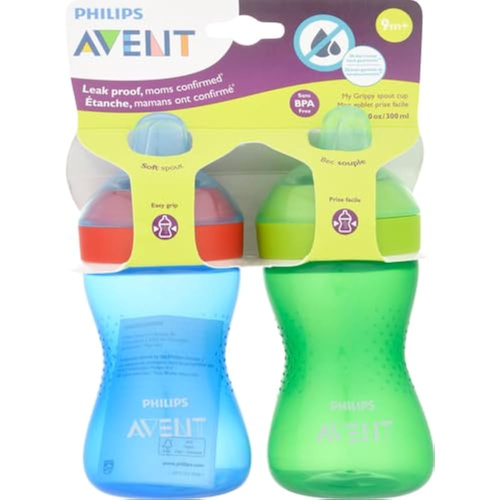 Philips Avent My Grippy Spout Cup, 10oz (2pk) - Blue/Green