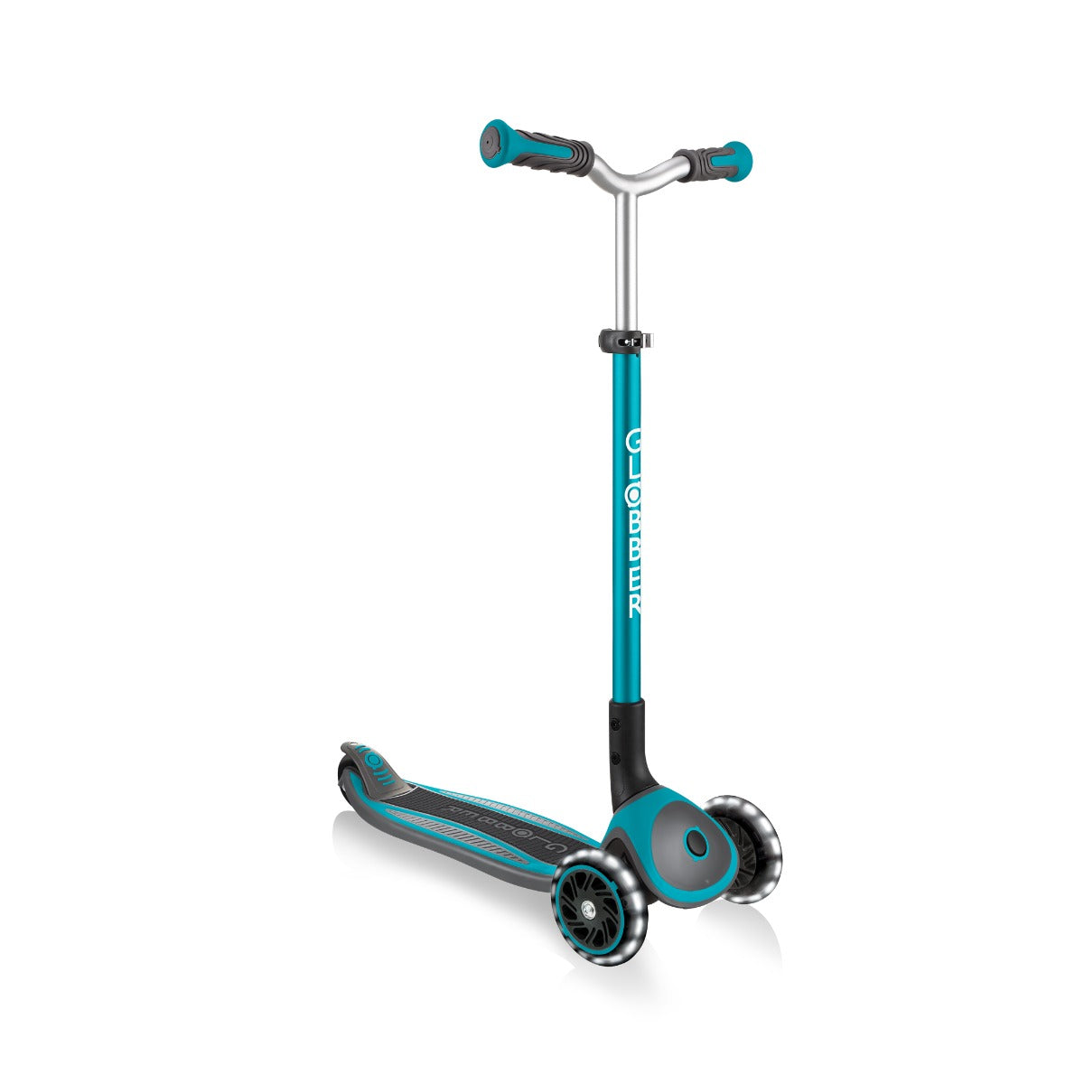 Globber Master Lights Foldable Scooter V2 (LED Wheels) (4 Colors) - Pupsik Singapore