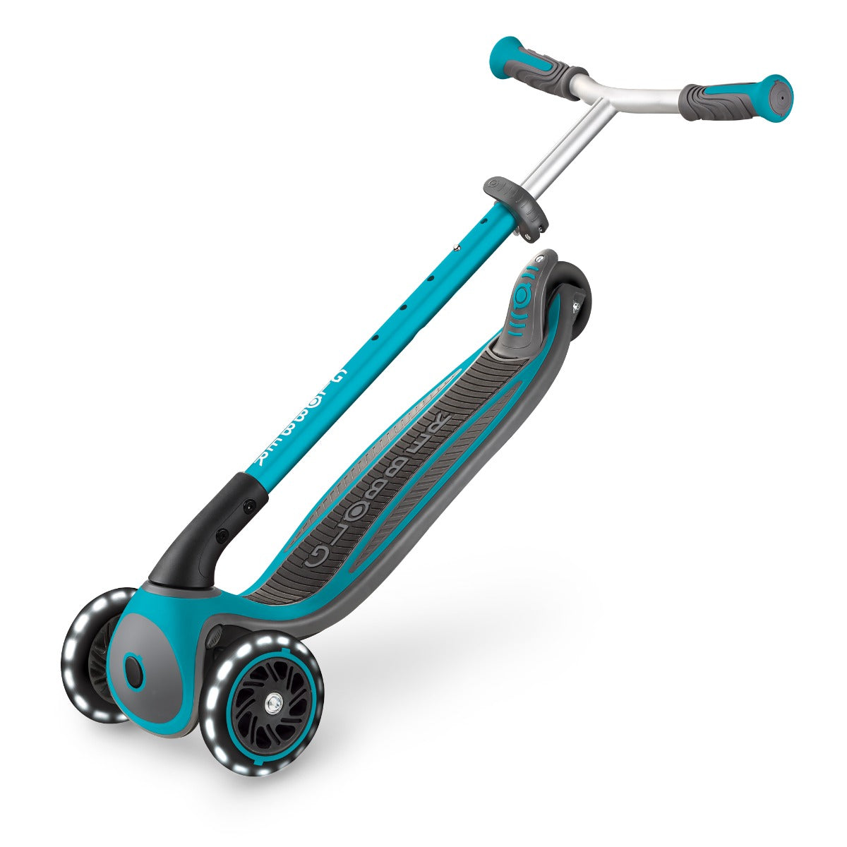 Globber Master Lights Foldable Scooter V2 (LED Wheels) (4 Colors) - Pupsik Singapore