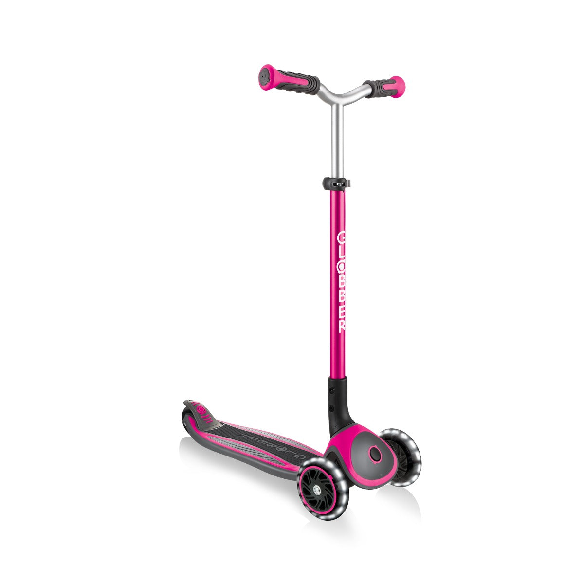 Globber Master Lights Foldable Scooter V2 (LED Wheels) (4 Colors) - Pupsik Singapore