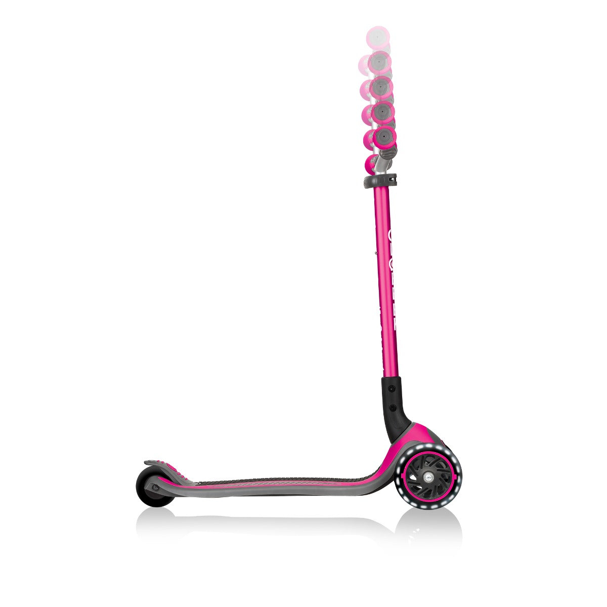 Globber Master Lights Foldable Scooter V2 (LED Wheels) (4 Colors) - Pupsik Singapore