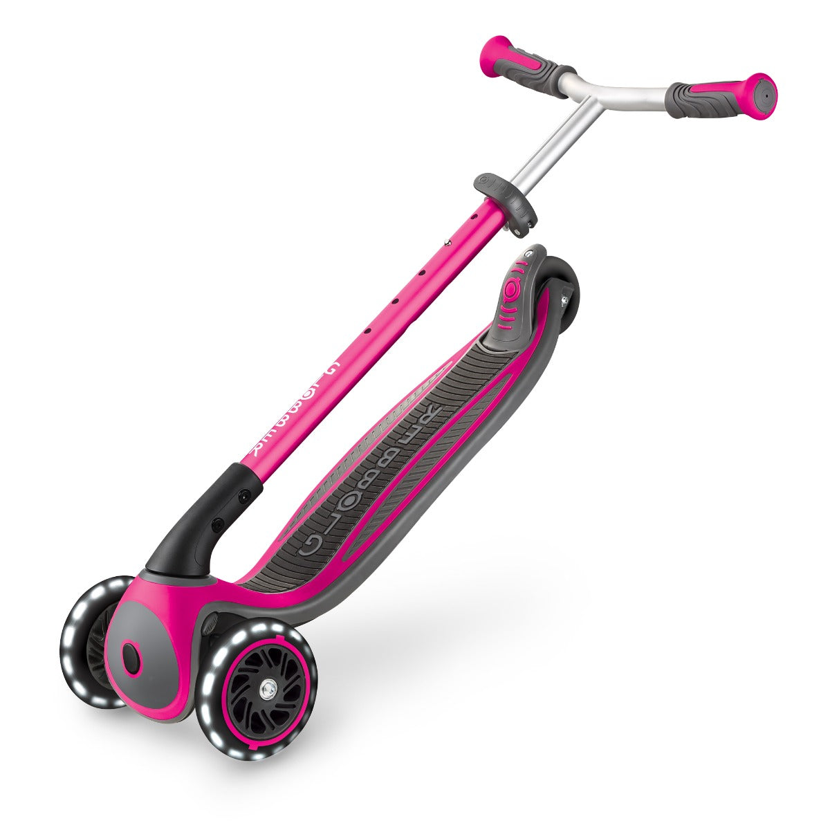 Globber Master Lights Foldable Scooter V2 (LED Wheels) (4 Colors) - Pupsik Singapore