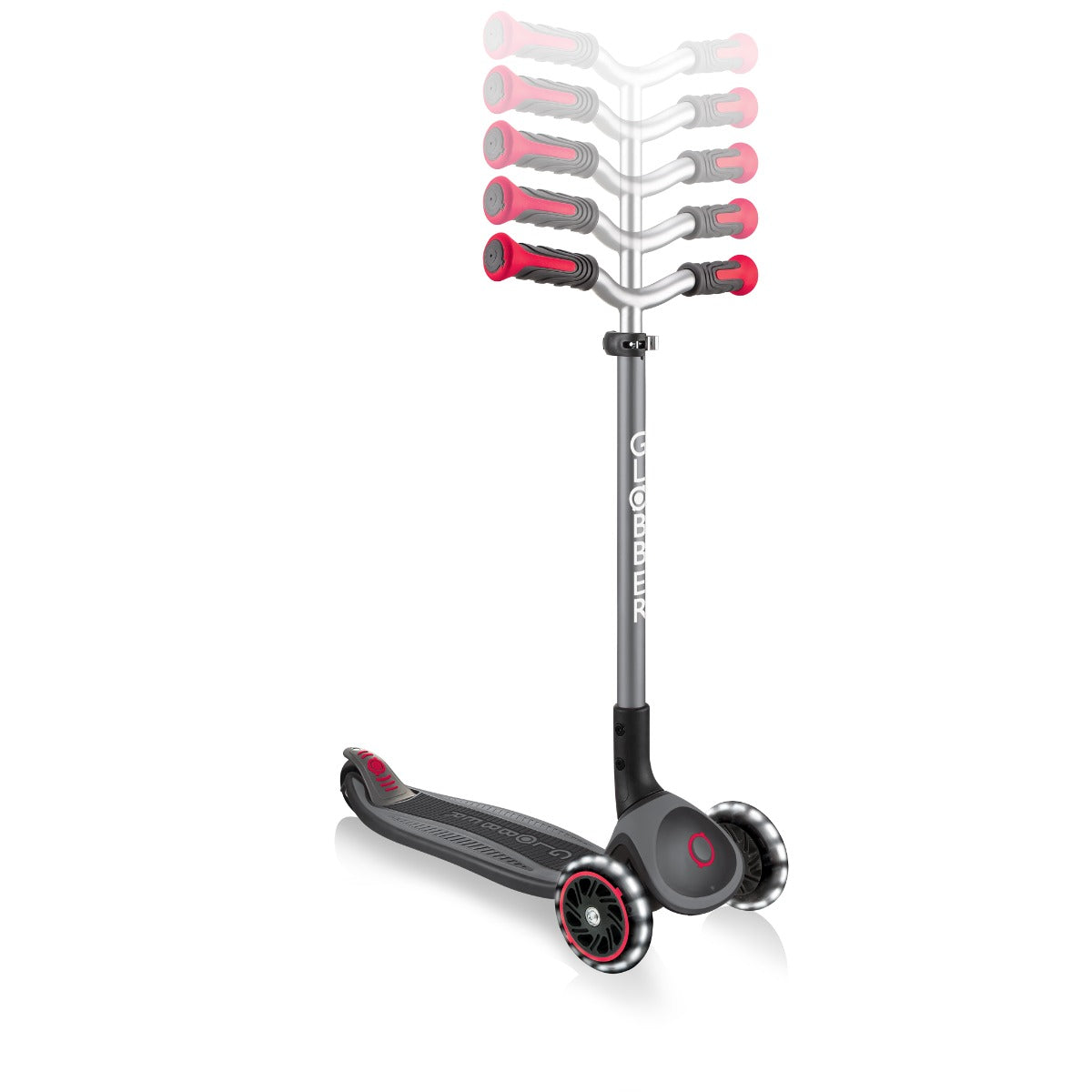 Globber Master Lights Foldable Scooter V2 (LED Wheels) (4 Colors) - Pupsik Singapore