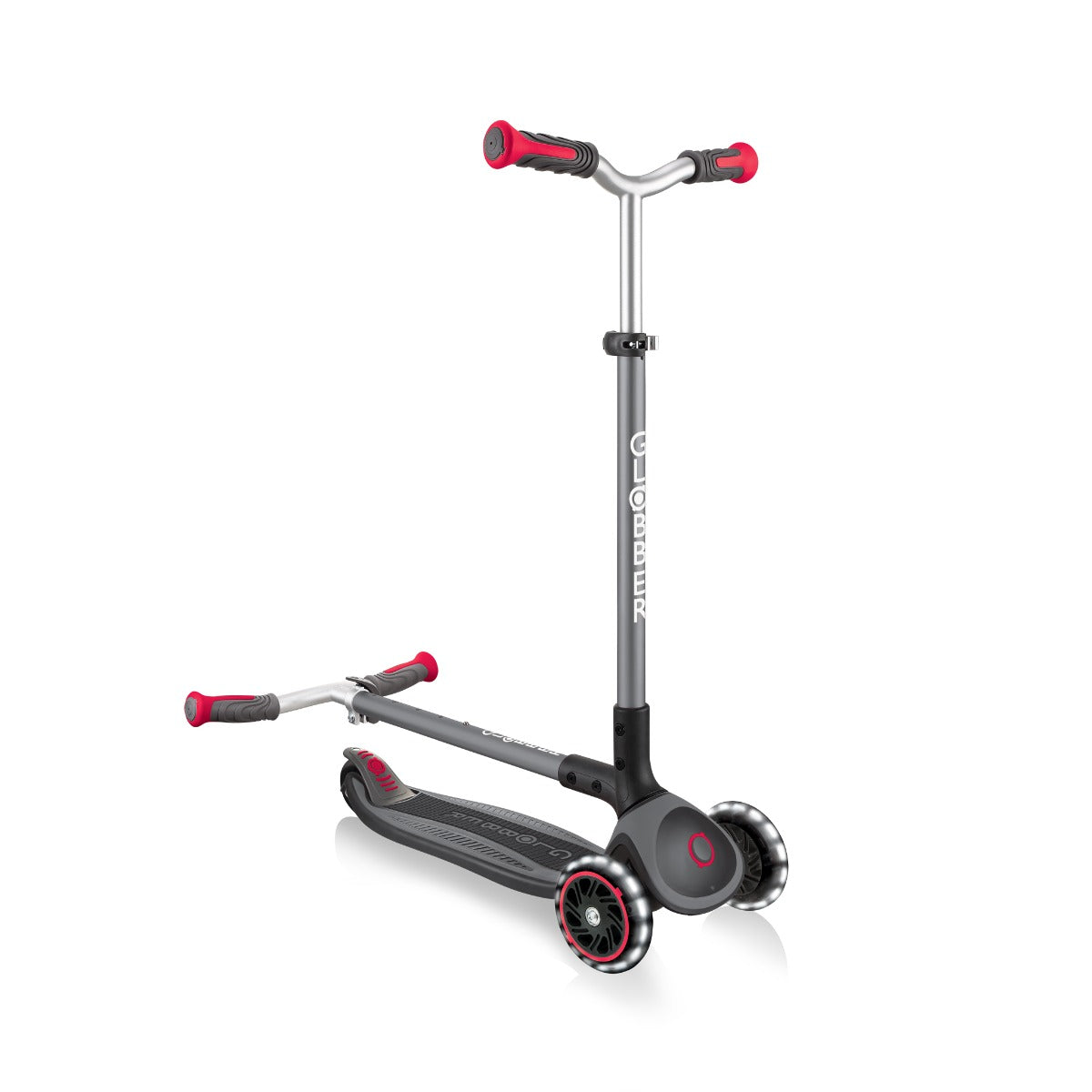 Globber Master Lights Foldable Scooter V2 (LED Wheels) (4 Colors) - Pupsik Singapore
