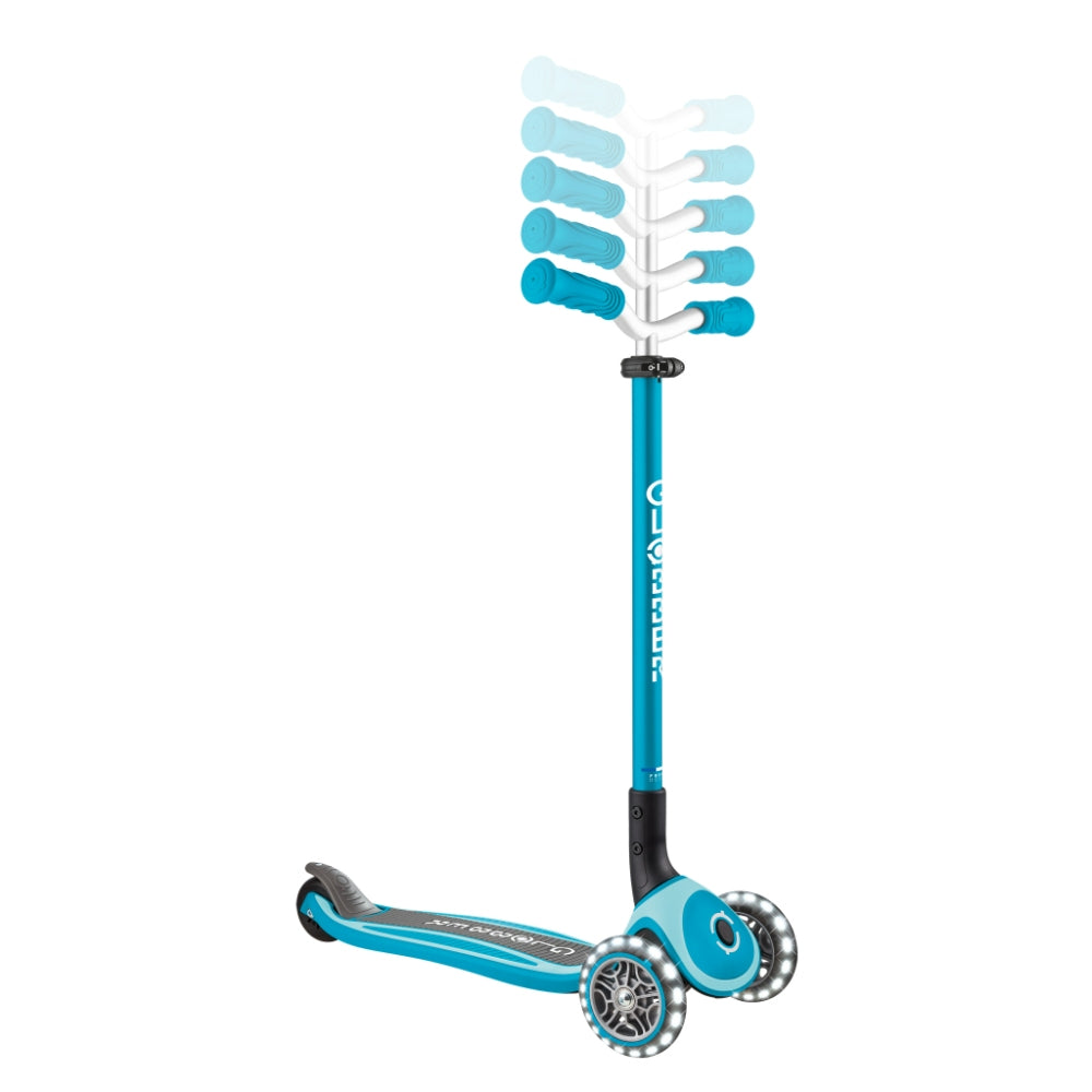 Globber Master Lights Foldable Scooter V2 (LED Wheels) (7 Colors)