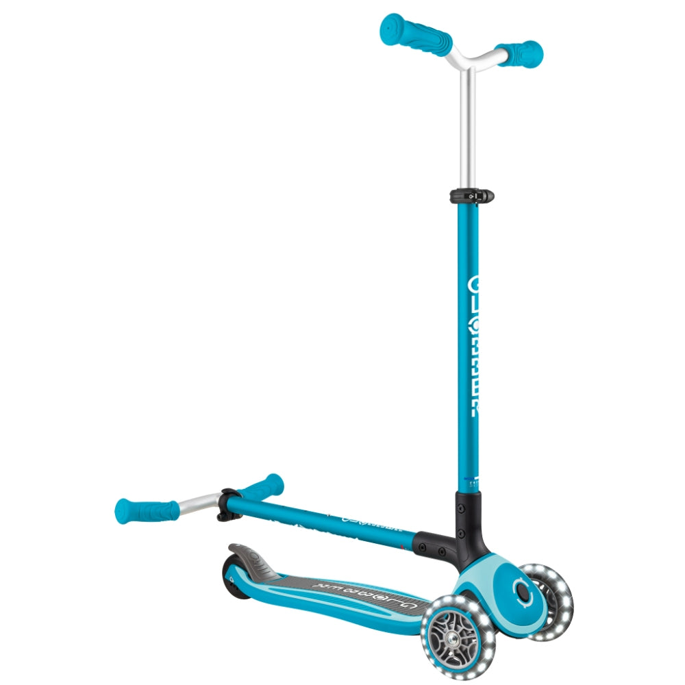 Globber Master Lights Foldable Scooter V2 (LED Wheels) (7 Colors)