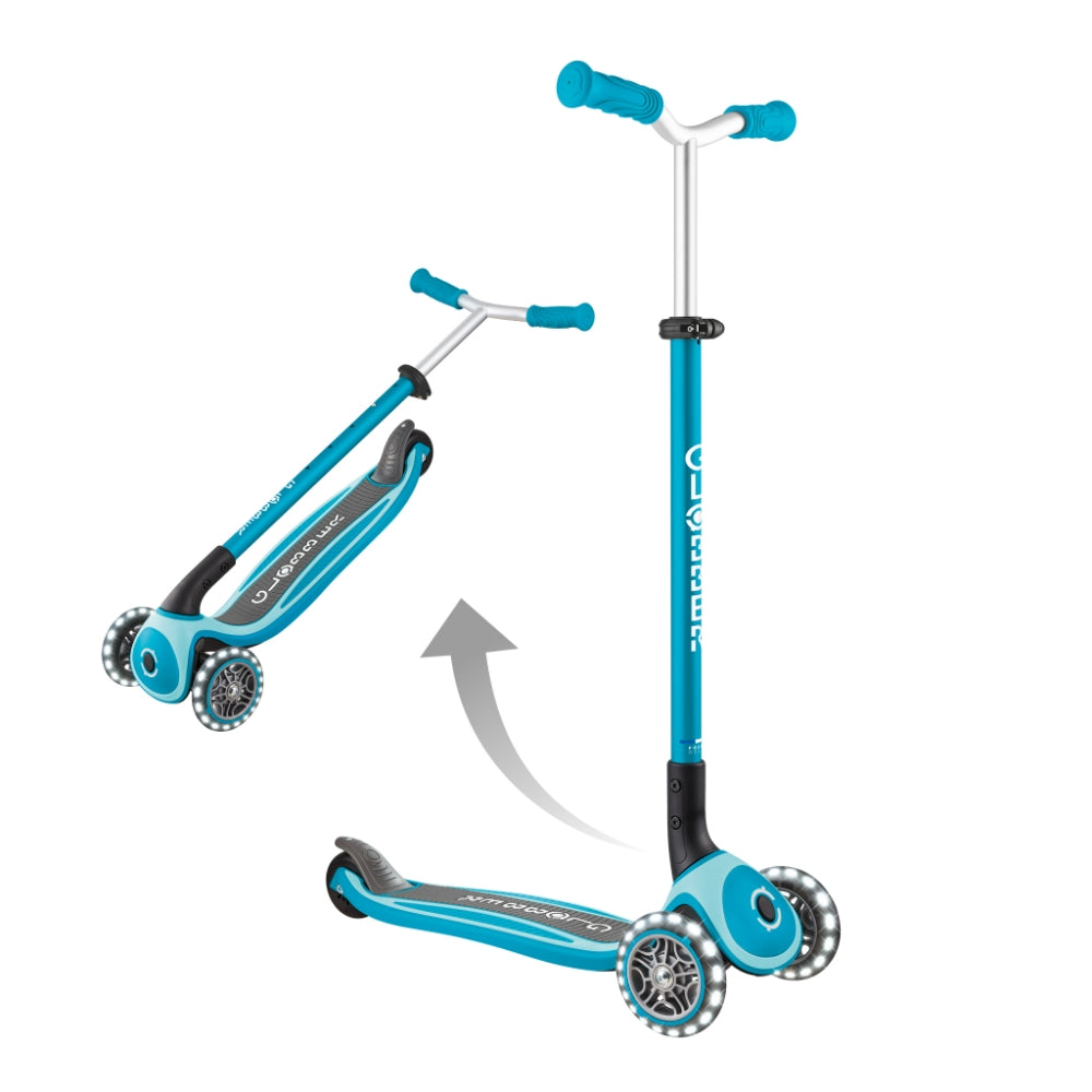Globber Master Lights Foldable Scooter V2 (LED Wheels) (7 Colors)