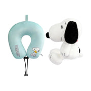 Peanuts x VIPO Snoopy Two-Way Convertible Neck Pillow and Plush - Grey/Blue