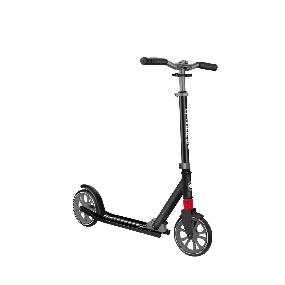 Globber NL 205 2-Wheel Foldable Scooter (8Y+) - Black Grey