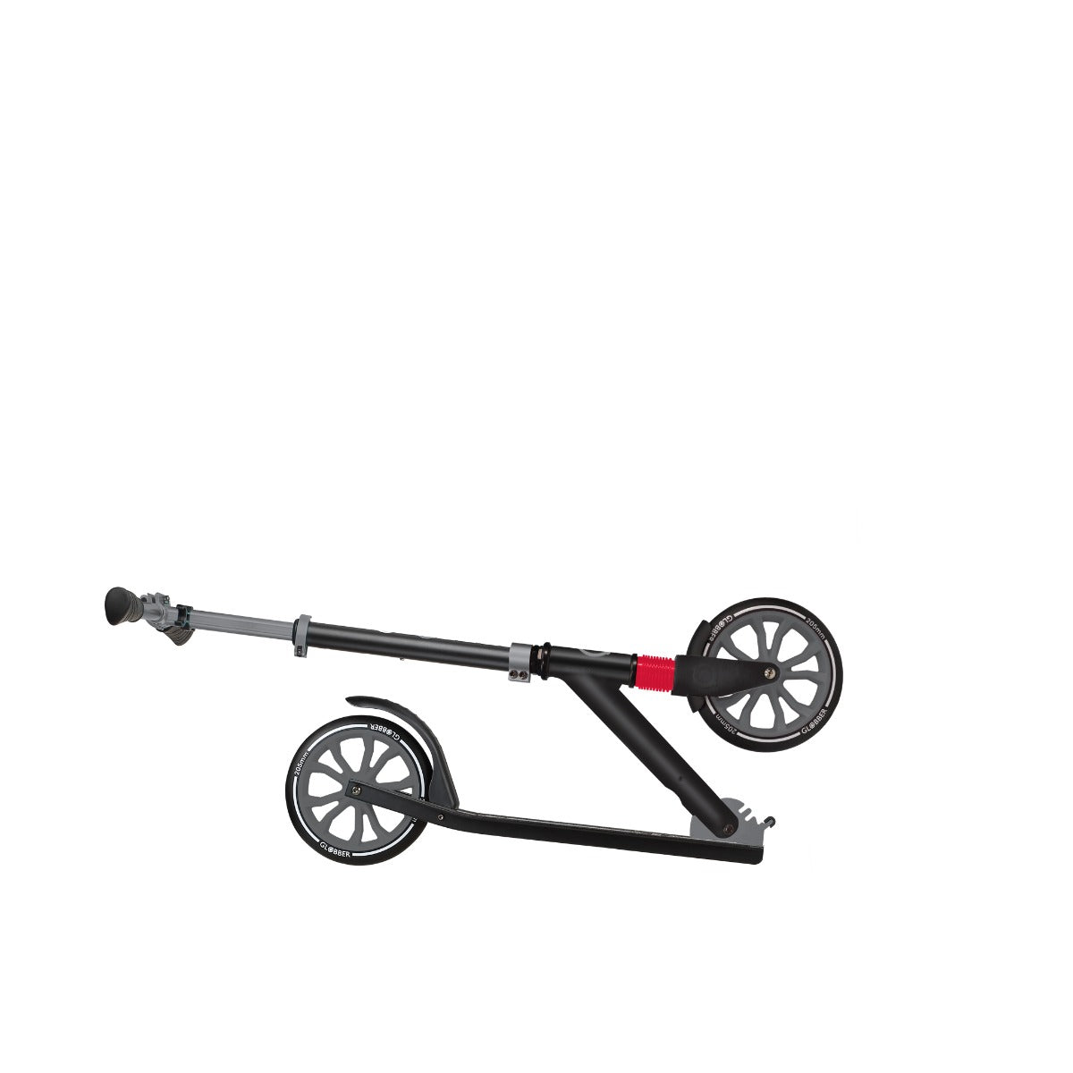 Globber NL 205 2-Wheel Foldable Scooter (8Y+) - Black Grey