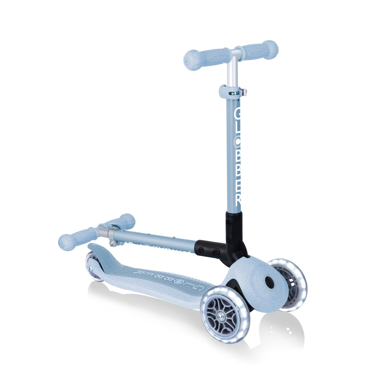Globber Junior Foldable Fantasy Lights Scooter (LED Wheels) - 8 Colors - Pupsik Singapore