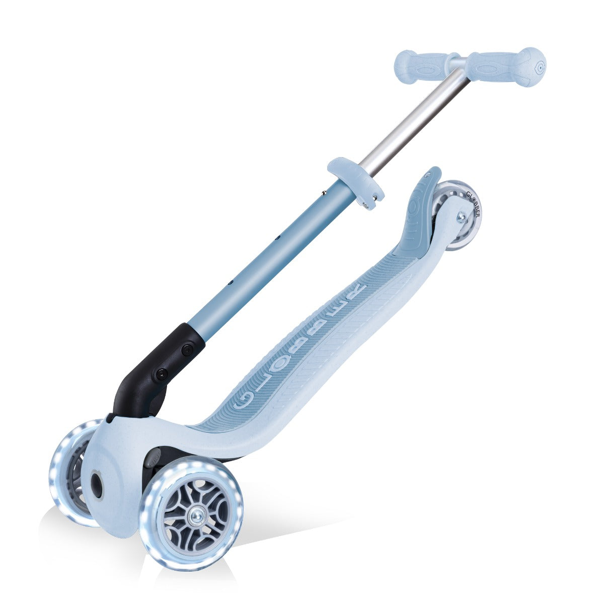 Globber Junior Foldable Fantasy Lights Scooter (LED Wheels) - 8 Colors - Pupsik Singapore