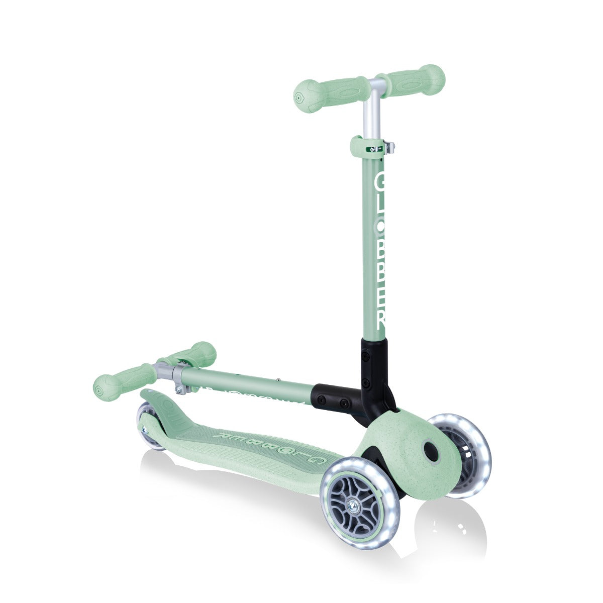 Globber Junior Foldable Fantasy Lights Scooter (LED Wheels) - 8 Colors - Pupsik Singapore